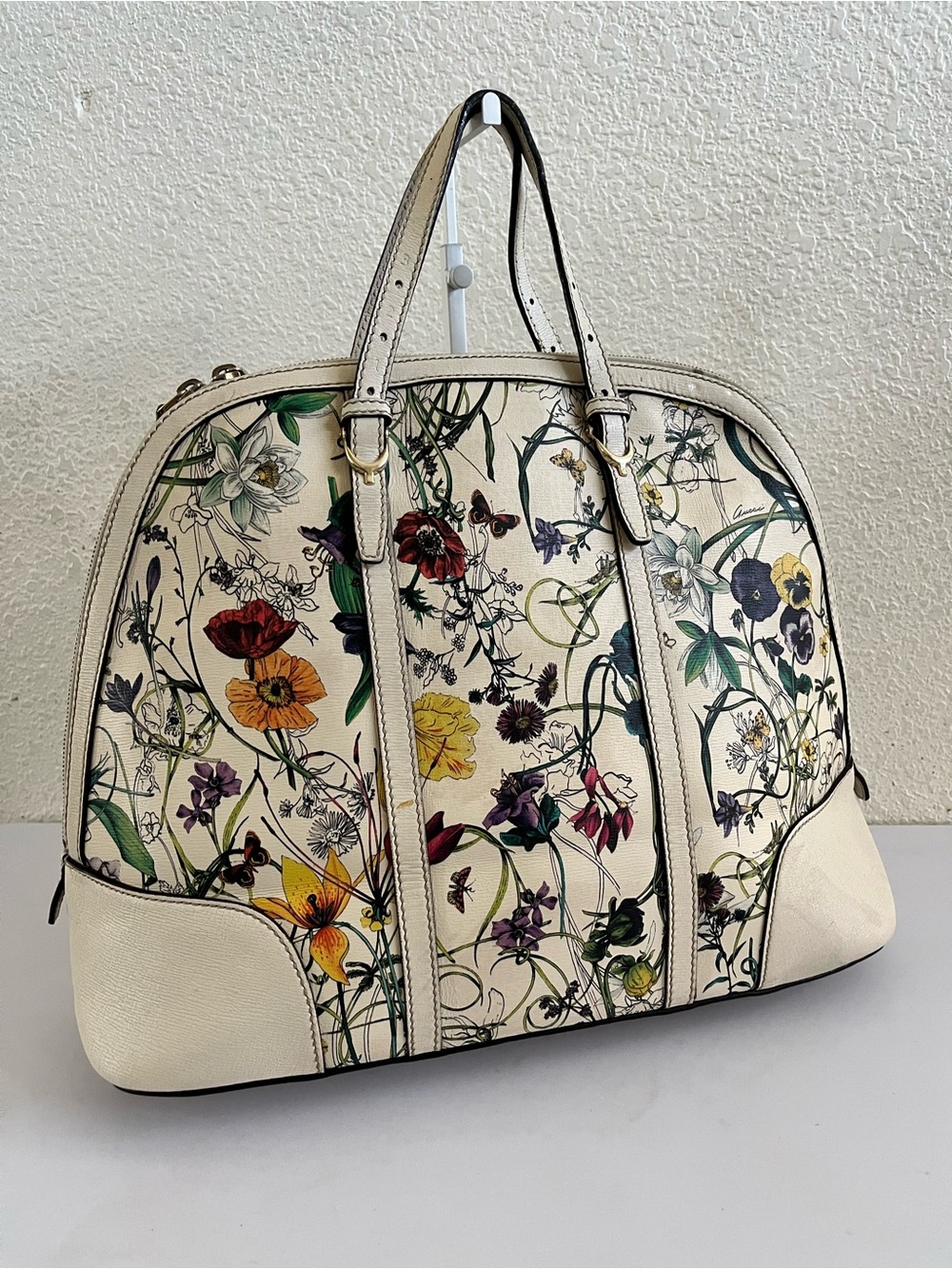 Gucci floral large dome bag